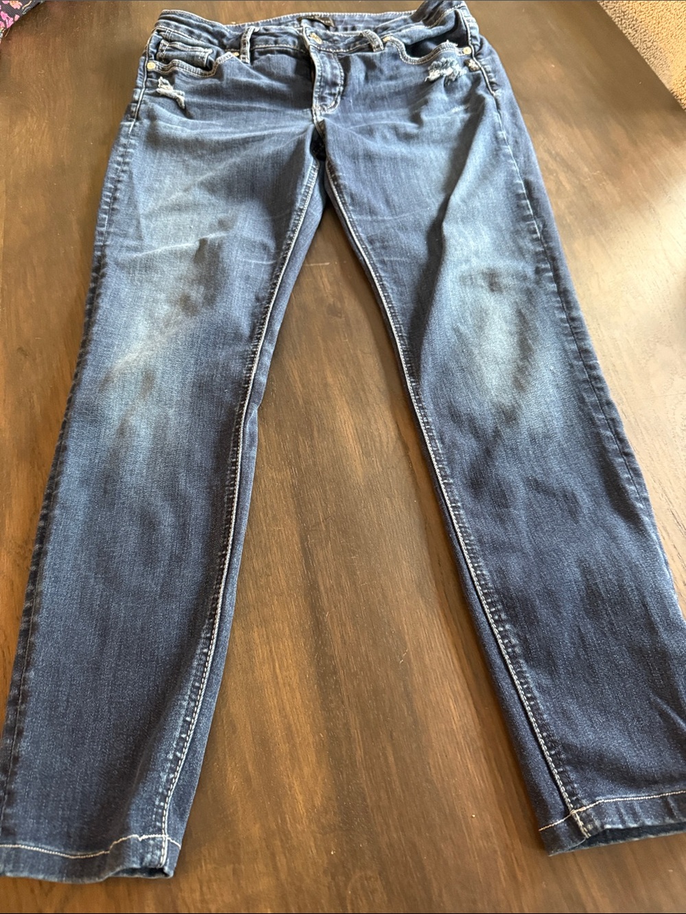 silver Blue Denim Jeans